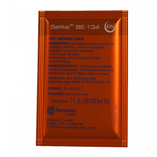 Levure fermentis - SafAle BE-134 - 11,5 g