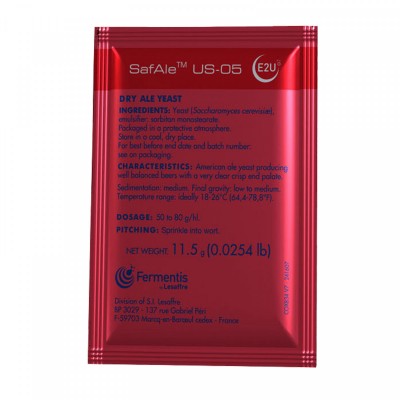 Levure fermentis - SafAle US-05 - 11,5 g
