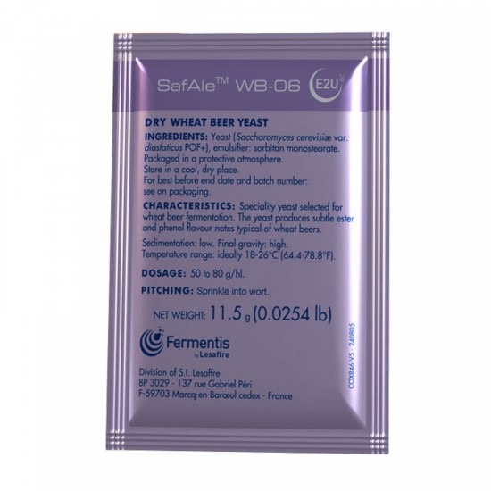 Levure fermentis - SafAle WB-06 - 11,5 g