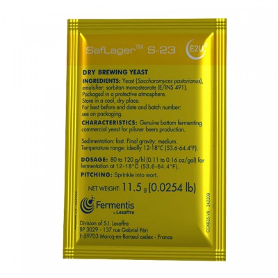 Levure fermentis - SafLager S-23 - 11,5 g