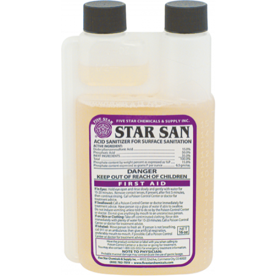 Assainisseur - Star San de Five Star - 16 oz (473 ml)