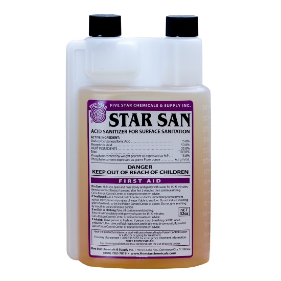 Assainisseur - Star San de Five Star - 32 oz (946 ml)